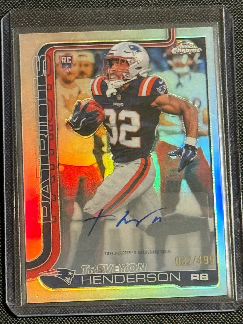 Topps Chrome TreVeyon Henderson auto/ numbered